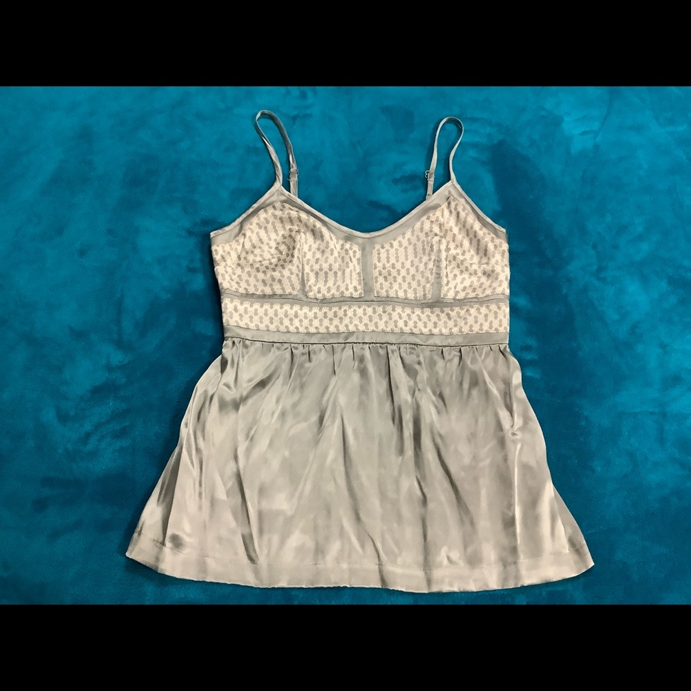 Proenza Schouler printed silk babydoll cami